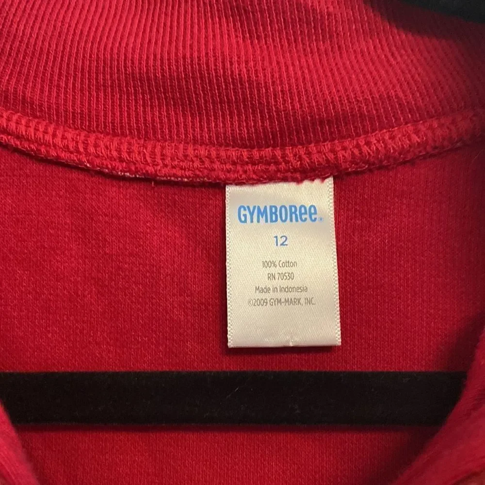 Gymboree- Red 1/4 zip sweater- size 12
